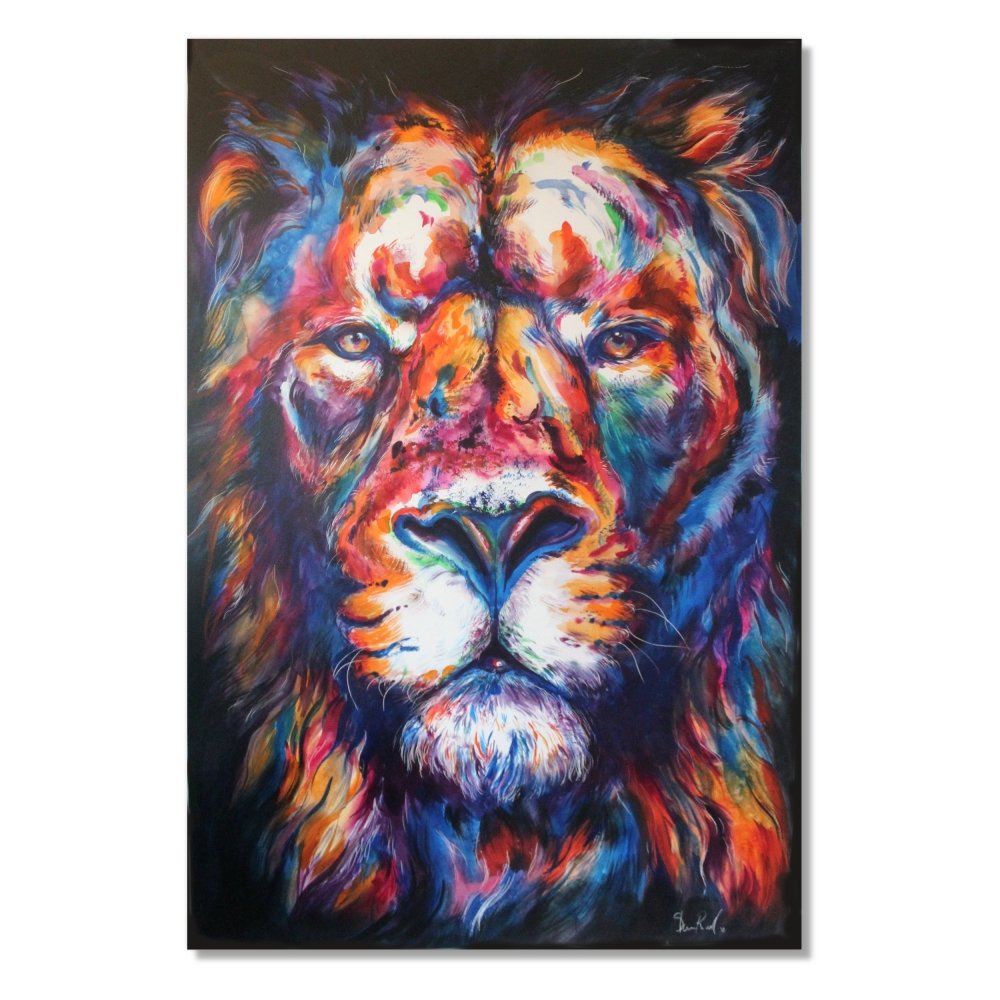 King - Original Lion Painting - Shaunna Russell