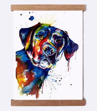 Load image into Gallery viewer, Black Lab 2 - Watercolor Print - Shaunna Russell