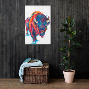 Buffalo (with body) - Canvas Print - Shaunna Russell