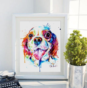 Cavalier King Charles - Watercolor Print - Shaunna Russell