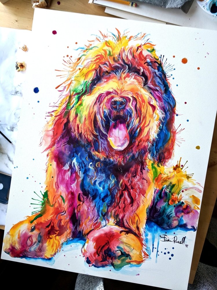 Commissioned Watercolor Pet Portrait – Shaunna Russell