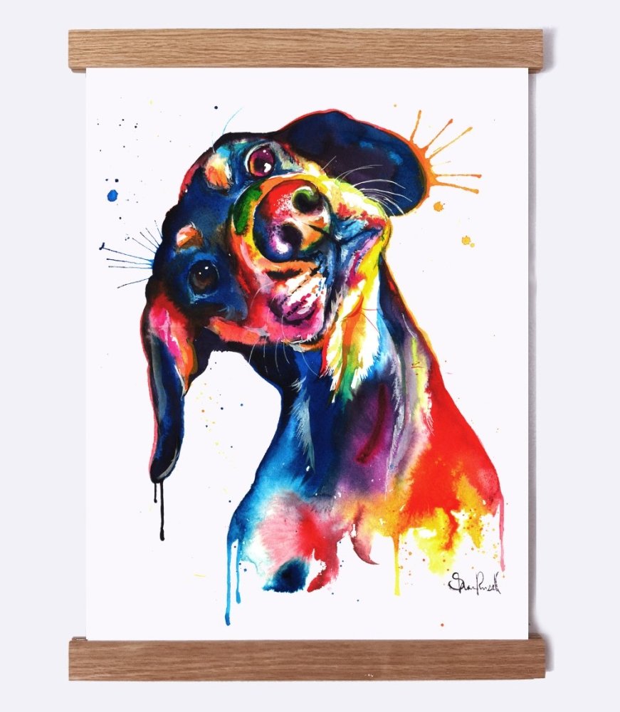 Dachshund - Watercolor Print – Shaunna Russell