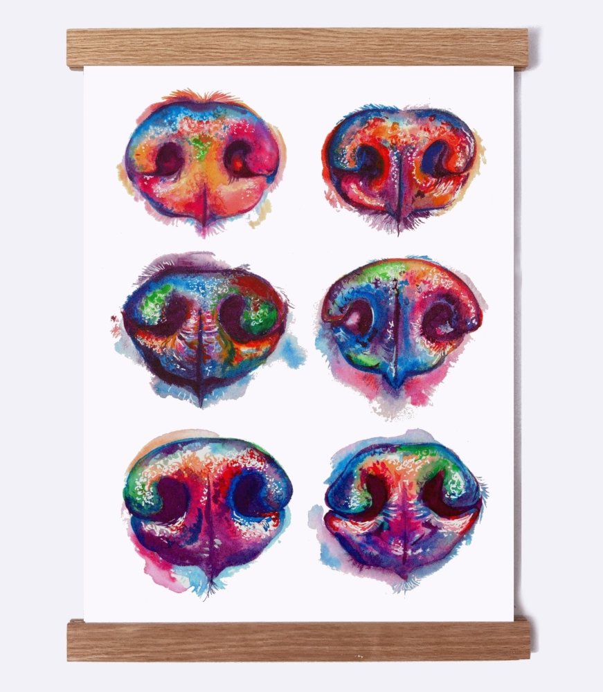 Nose Boop - Watercolor Print - Shaunna Russell