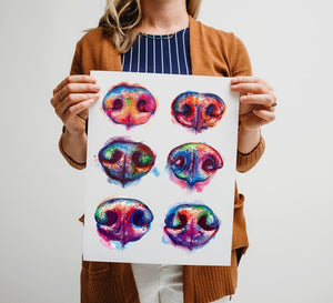 Nose Boop - Watercolor Print - Shaunna Russell
