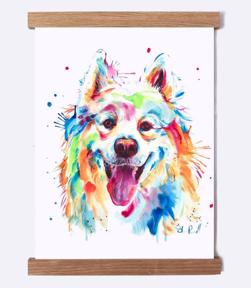 Samoyed - Watercolor Print - Shaunna Russell
