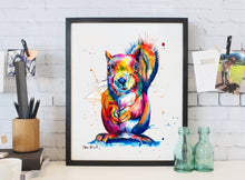 Load image into Gallery viewer, Squirrel - Watercolor Print - Shaunna Russell
