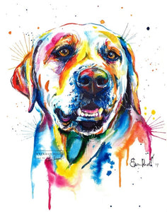 Yellow Lab #1 - Watercolor Print - Shaunna Russell