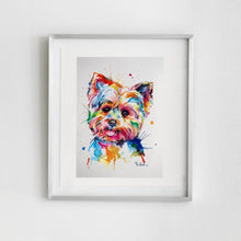 Load image into Gallery viewer, Yorkshire Terrier aka The Yorkie - Watercolor Print - Shaunna Russell