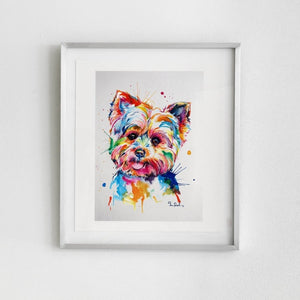 Yorkshire Terrier aka The Yorkie - Watercolor Print - Shaunna Russell